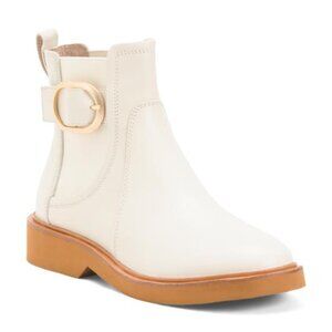 CECELIA NEW YORK Leather Anita Buckle Boots